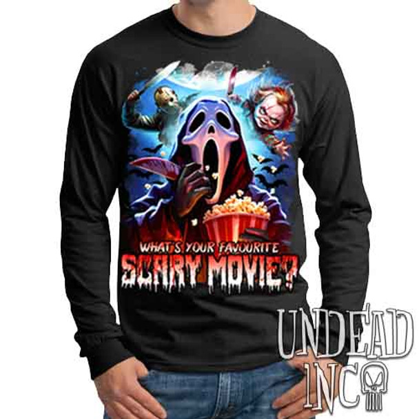 What's your favourite scary movie? - Mens Long Sleeve Tee