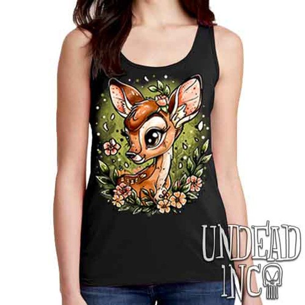 Bambi Tattoo Art - Ladies Singlet Tank