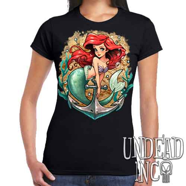 Ariel Anchor Tattoo Art - Ladies T Shirt