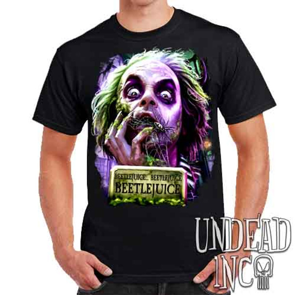 Beetlejuice Say It 3 Times - Mens T Shirt