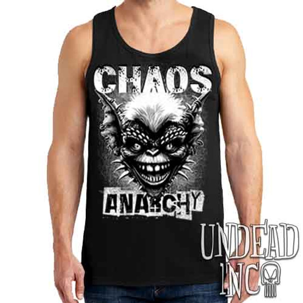 Gremlins Punk Spike Black & Grey - Mens Tank Singlet