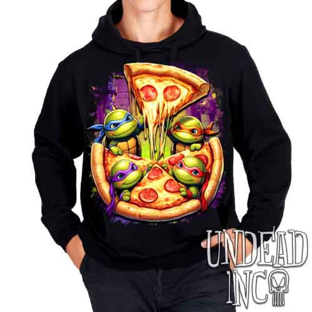 Ninja Turtles Pizza - Mens / Unisex Fleece Hoodie