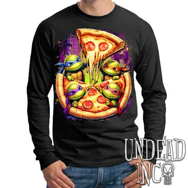 Ninja Turtles Pizza - Mens Long Sleeve Tee