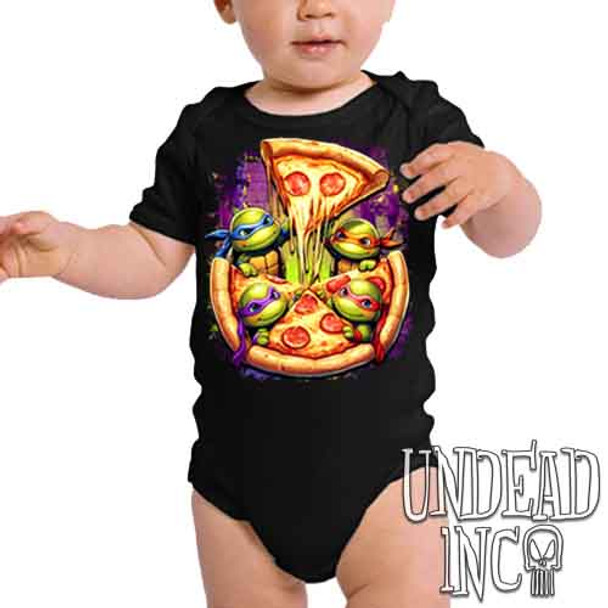 Ninja Turtles Pizza - Infant Onesie Romper