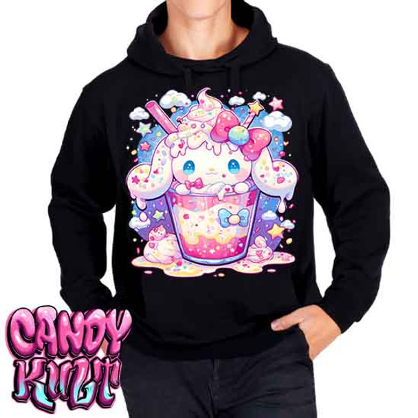 Cloudy Day Milkshake Kawaii Candy - Mens / Unisex Fleece Hoodie