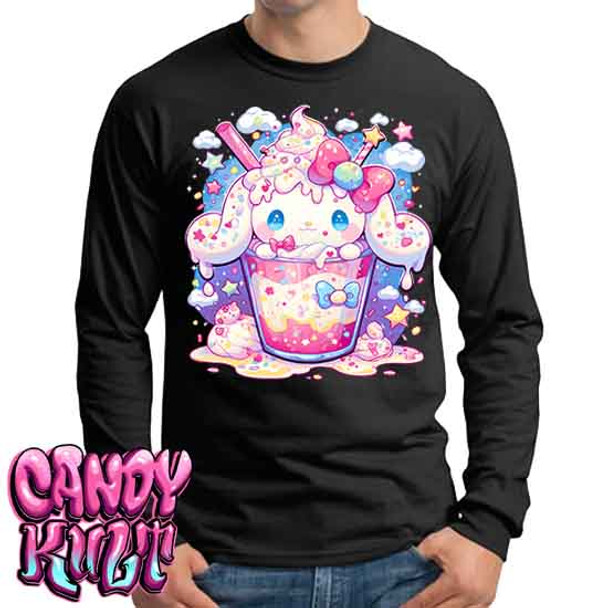 Cloudy Day Milkshake Kawaii Candy - Mens Long Sleeve Tee