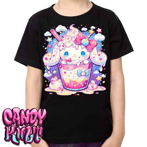 Cloudy Day Milkshake Kawaii Candy - Kids Unisex Girls and Boys T shirt