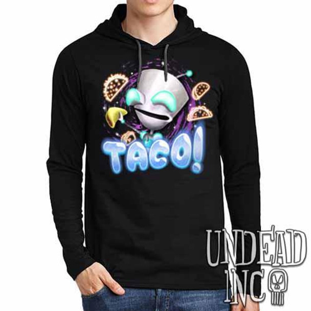 Invader Zim Robot Gir Tacos - Mens Long Sleeve Hooded Shirt