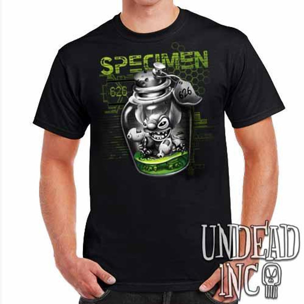 Stitch Specimen 626 - Mens T Shirt BLACK GREY