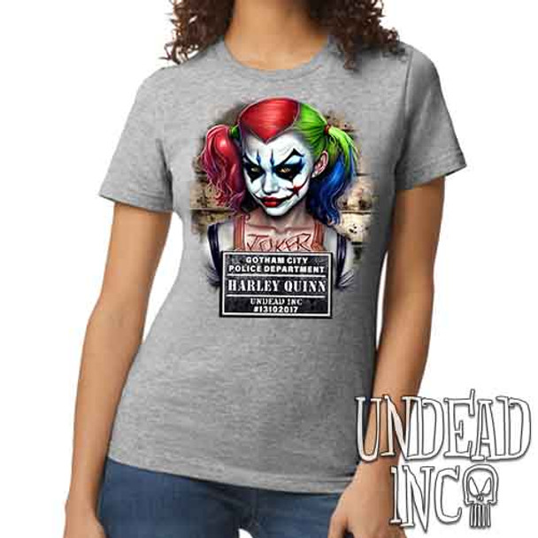 Harley Quinn Mugshot - Women's REGULAR GREY T-Shirt