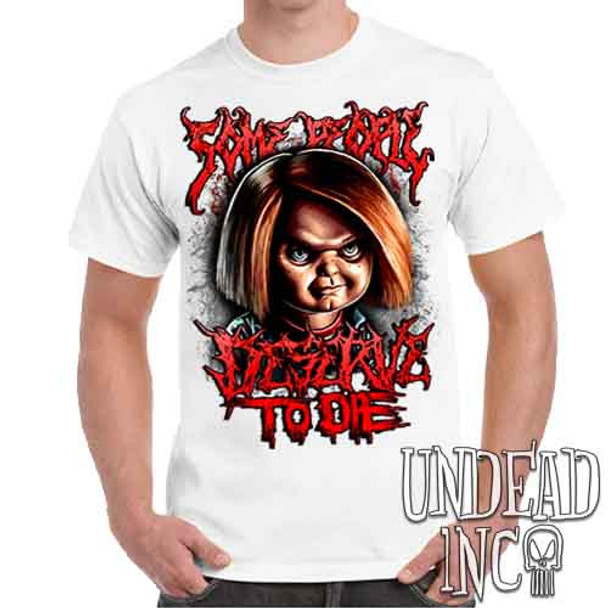 Chucky "Some People" - Men's White T-Shirt