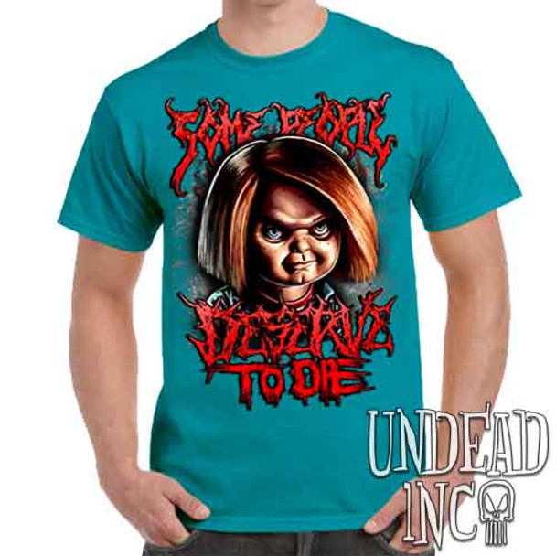 Chucky "Some People" - Men's Teal T-Shirt