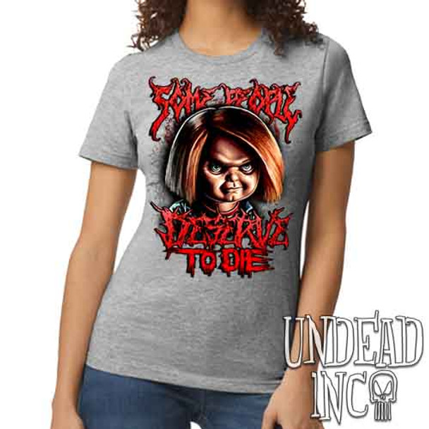 Chucky "Some People" - Women's REGULAR GREY T-Shirt