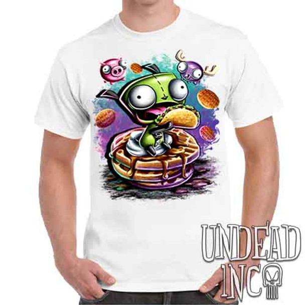 Invader Zim Gir Waffles - Men's White T-Shirt