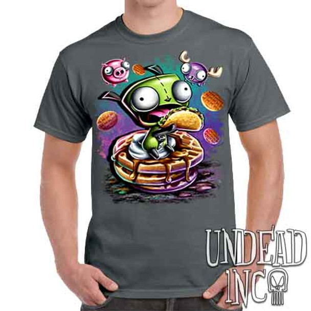 Invader Zim Gir Waffles - Men's Charcoal T-Shirt