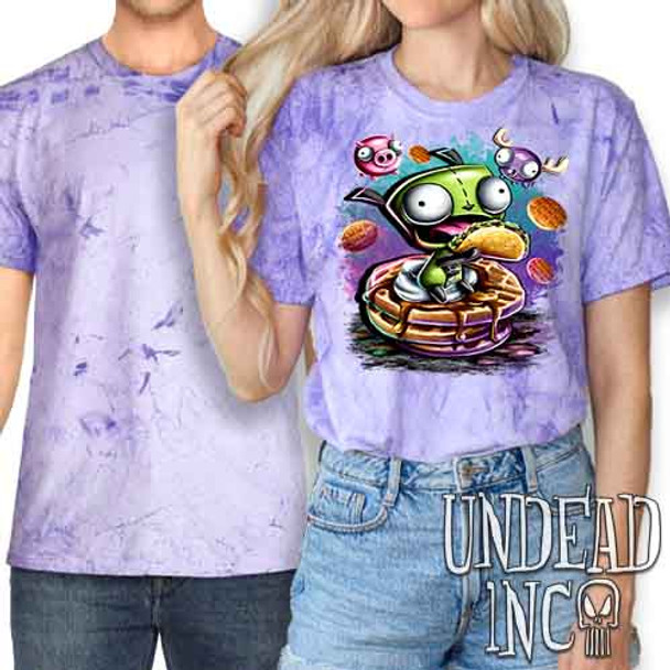 Invader Zim Gir Waffles - UNISEX COLOUR BLAST PURPLE T-Shirt