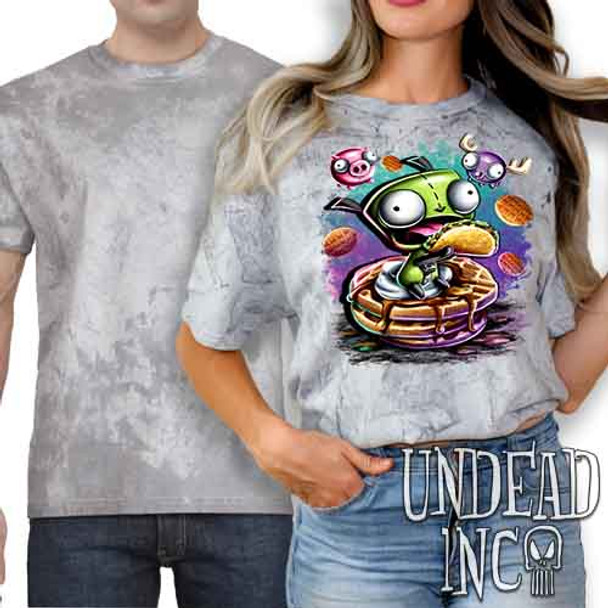 Invader Zim Gir Waffles - UNISEX COLOUR BLAST SMOKE T-Shirt