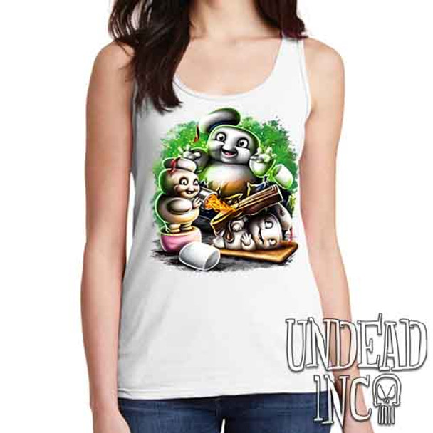 Mini Puft Madness - Ladies WHITE Singlet Tank