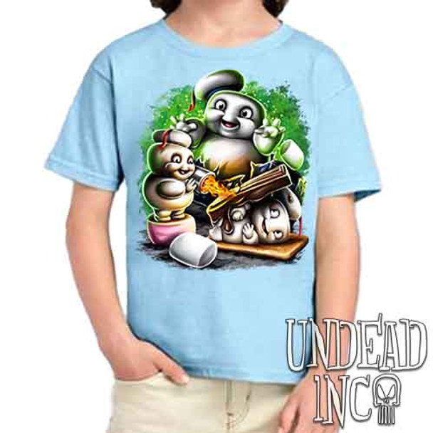 Mini Puft Madness - Kids Unisex BLUE Girls and Boys T shirt