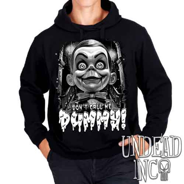 Slappy Don't Call Me Dummy Black & Grey - Mens / Unisex Fleece Hoodie