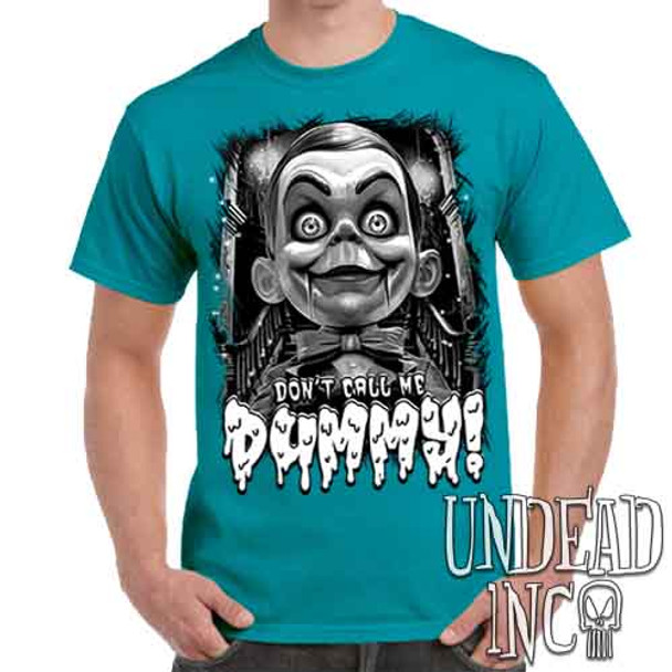 Slappy Don't Call Me Dummy Black & Grey - Men's Teal T-Shirt