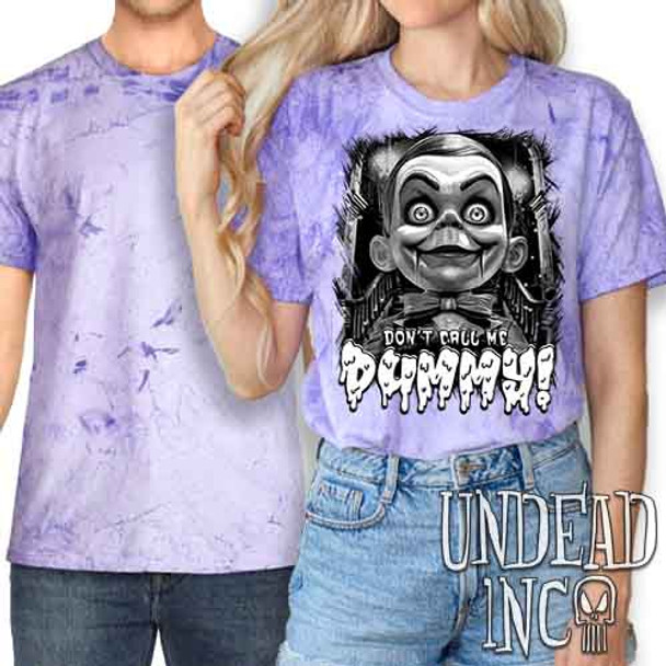 Slappy Don't Call Me Dummy Black & Grey - UNISEX COLOUR BLAST PURPLE T-Shirt