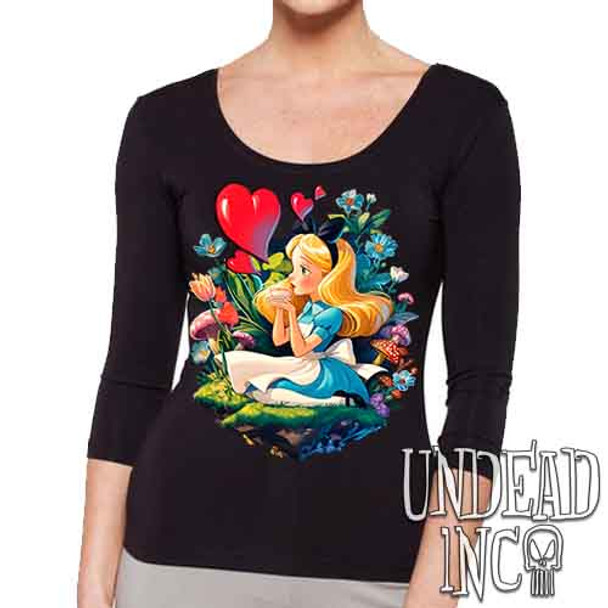 Vintage Wonderland - Ladies 3/4 Long Sleeve Tee