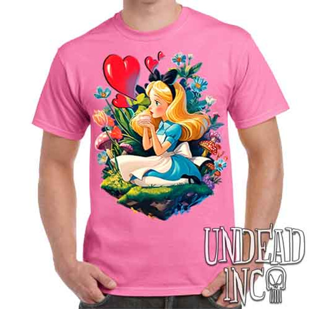 Vintage Wonderland - Men's Pink T-Shirt