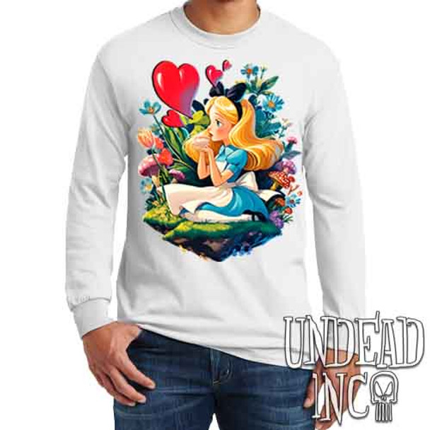 Vintage Wonderland - Men's Long Sleeve WHITE Tee