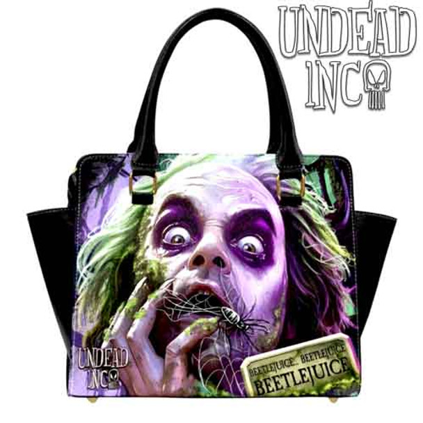 Beetlejuice Say It 3 Times Undead Inc PU Leather Shoulder / Hand Bag