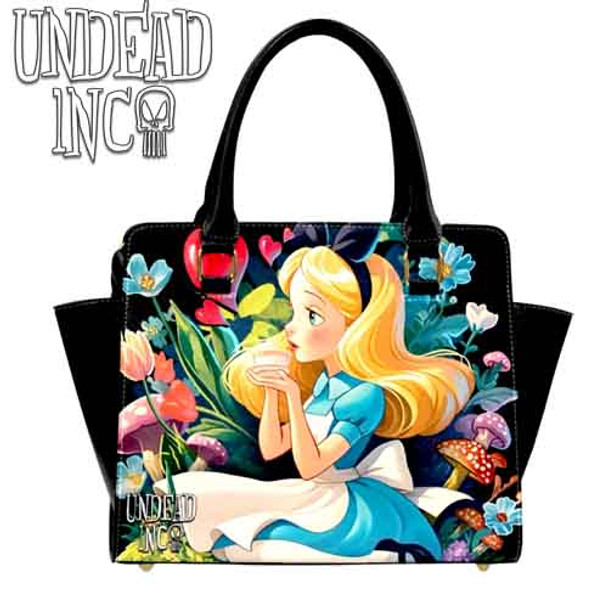 Vintage Wonderland Undead Inc PU Leather Shoulder / Hand Bag