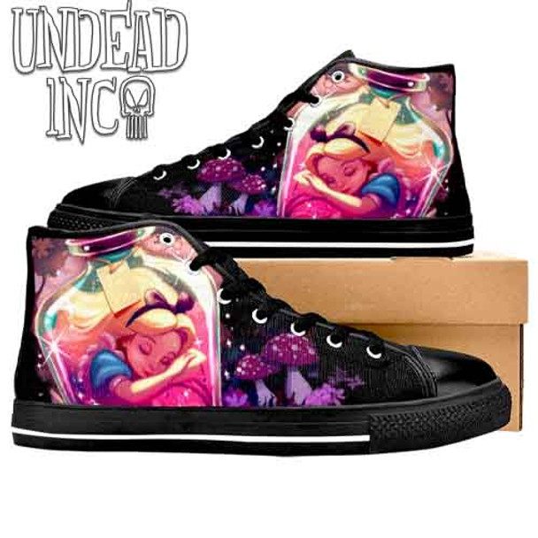 Dreaming Of Wonderland Men’s Classic High Top Canvas Shoes