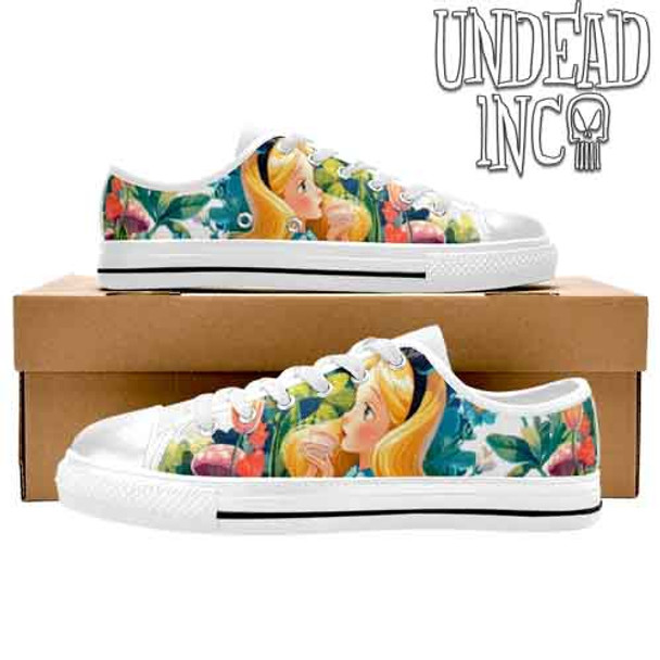 Vintage Wonderland White LADIES Canvas Shoes