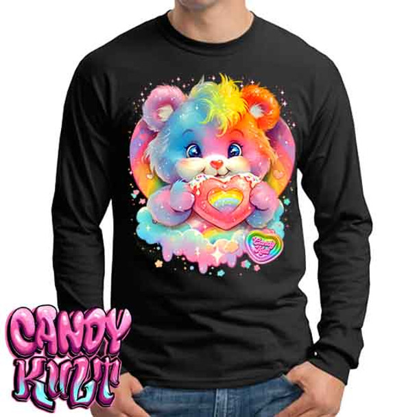 For The Love Of Rainbows Retro Candy - Mens Long Sleeve Tee