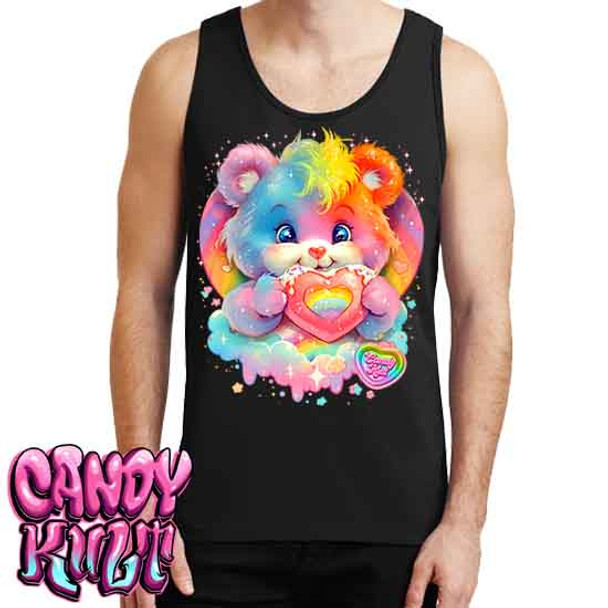 For The Love Of Rainbows Retro Candy - Mens Tank Singlet