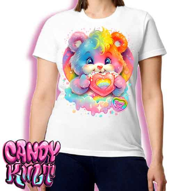 For The Love Of Rainbows Retro Candy - Women's REGULAR WHITE T-Shirt
