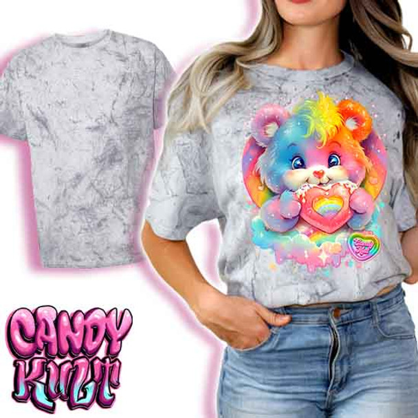 For The Love Of Rainbows Retro Candy - UNISEX COLOUR BLAST SMOKE T-Shirt