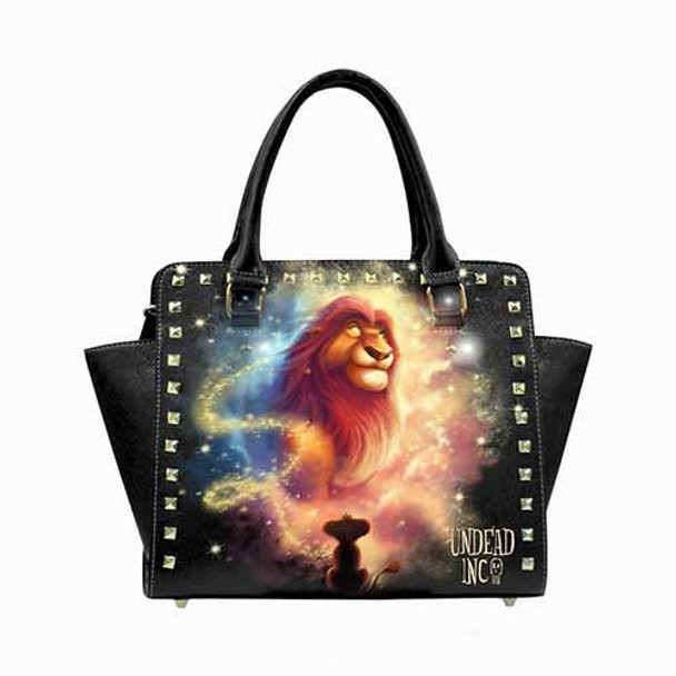 Undead Inc Lion King Watching From The Stars Premium PU Leather Shoulder / Hand Bag