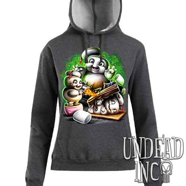 Mini Puft Madness - Ladies / Juniors DARK MARL Fleece Hoodie