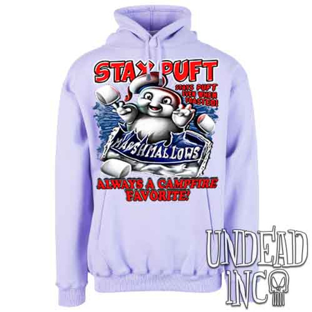 Stay Puft Marshmallows - Mens / Unisex LAVENDER Fleece Hoodie