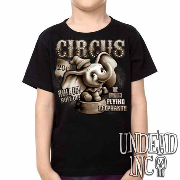 Dumbo Circus Vintage -  Kids Unisex Girls and Boys T shirt Clothing