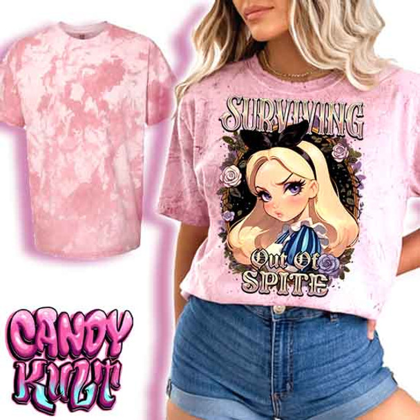 Surviving Out Of Spite Candy Toons - UNISEX COLOUR BLAST CLAY T-Shirt