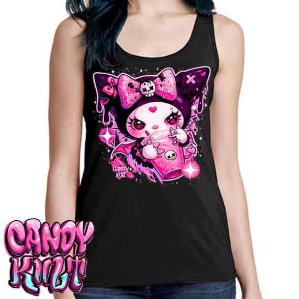 Graffiti Shake Kawaii Candy - Ladies Singlet Tank