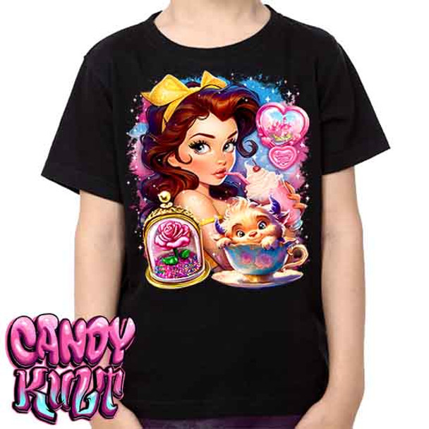 Beauty & The Beast Retro Candy - Kids Unisex Girls and Boys T shirt