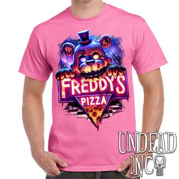 Freddy's Pizza - Men's Pink T-Shirt