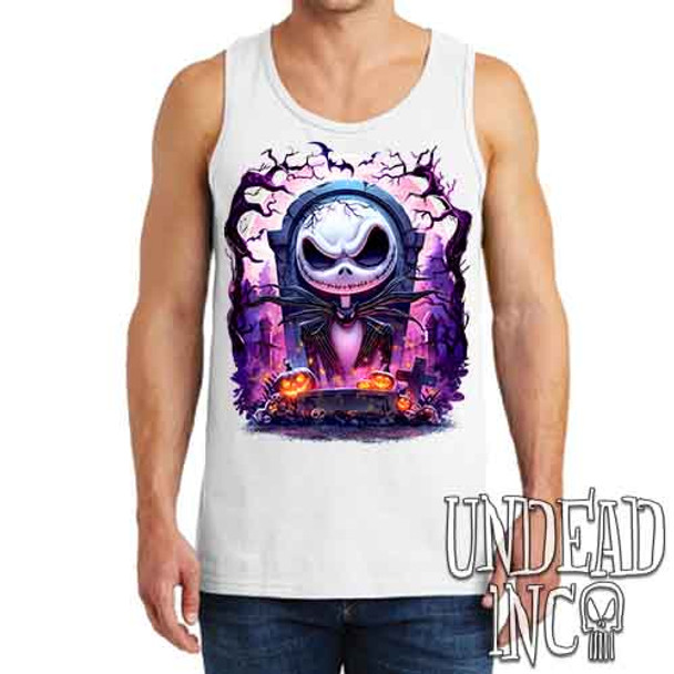 Nightmare Graveyard - Men's WHITE Tank Singlet