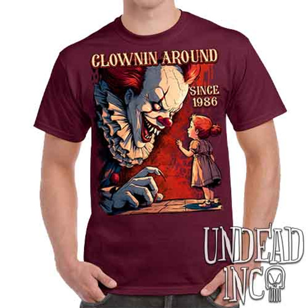 IT Clownin Around - Men's  Maroon T-Shirt