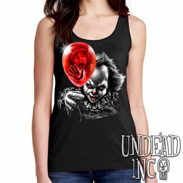 IT Pennywise Balloon Black & Grey - Ladies Singlet Tank