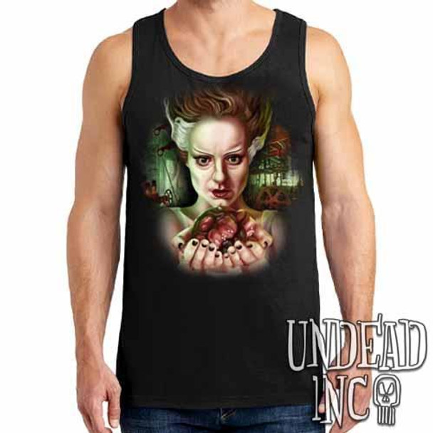 Bride Of Frankenstein Heart - Mens Tank Singlet