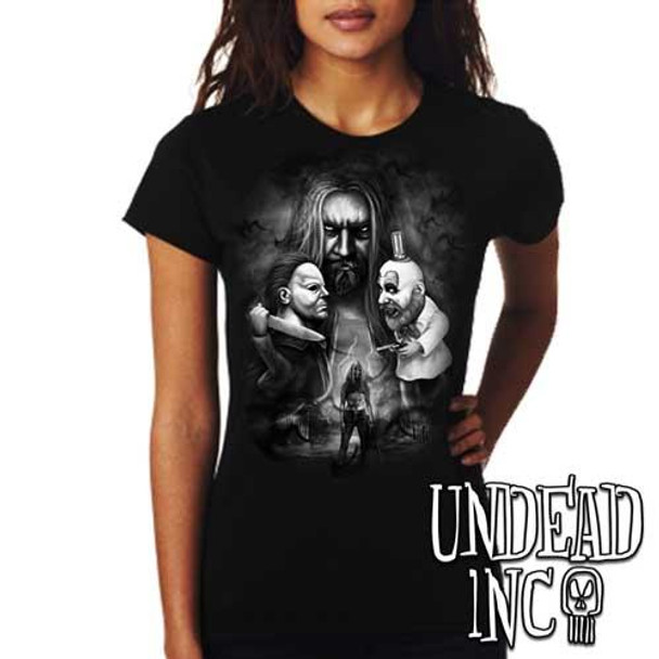 Rob Zombie- Ladies T Shirt BLACK GREY